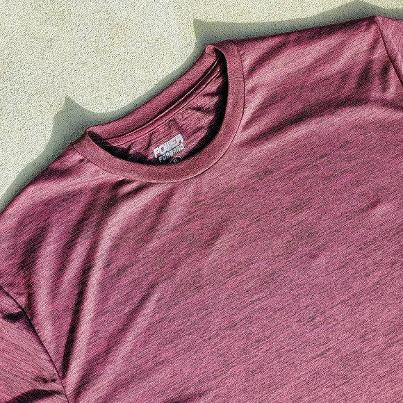 Power Forward Men's Burgundy Athletic Short Sleeve Top Size XL - Picture 4 of 11